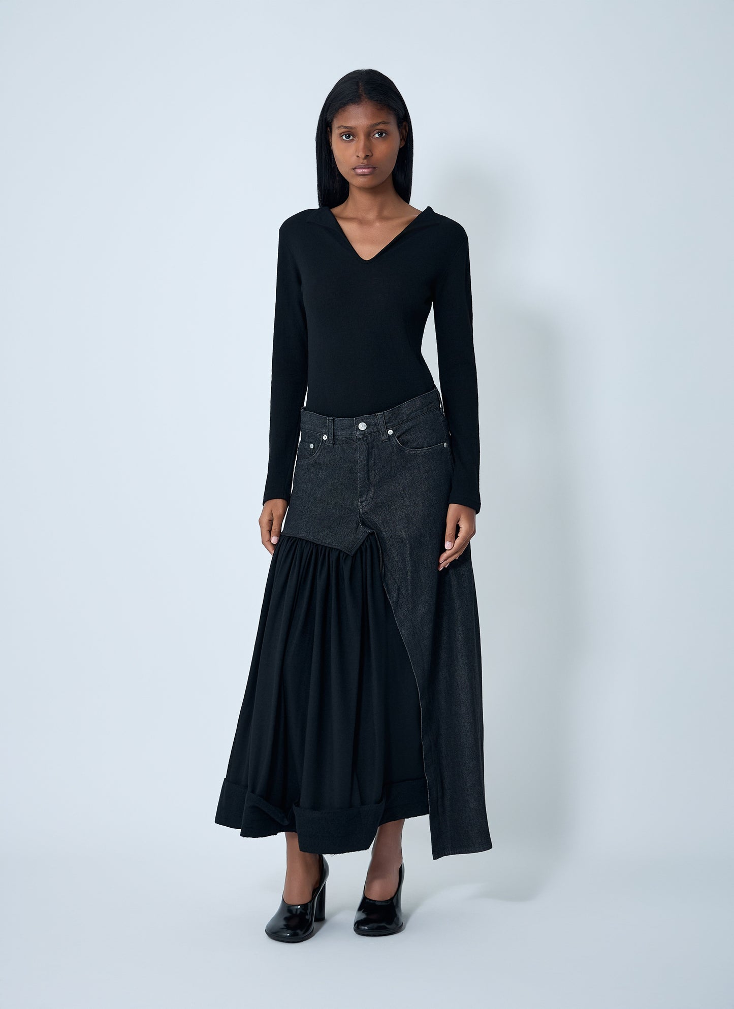Yohji Yamamoto Women Lace-Up Wool Sweater YOHJI YAMAMOTO
