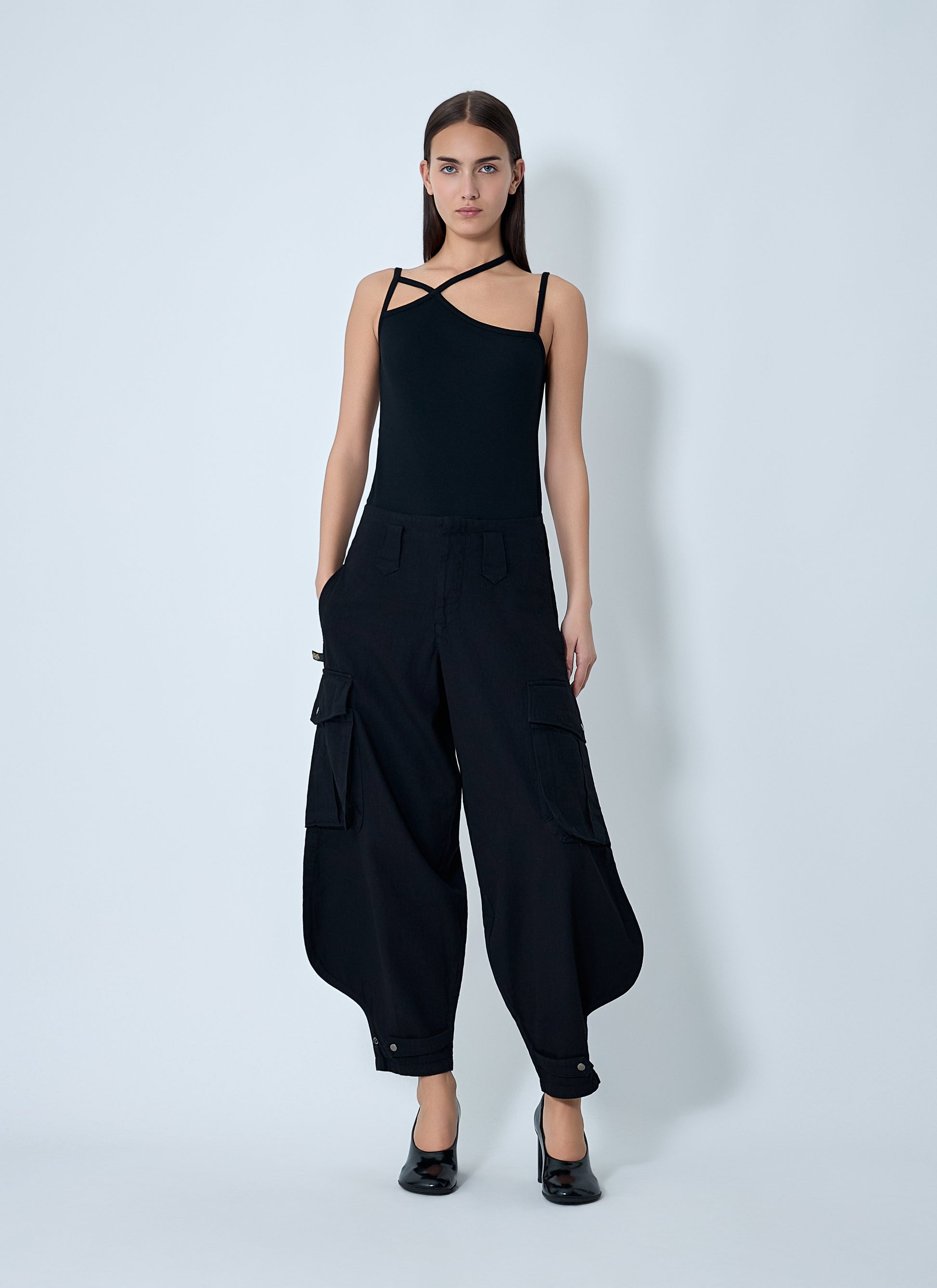 Yohji Yamamoto Women String Detail Camisole YOHJI YAMAMOTO