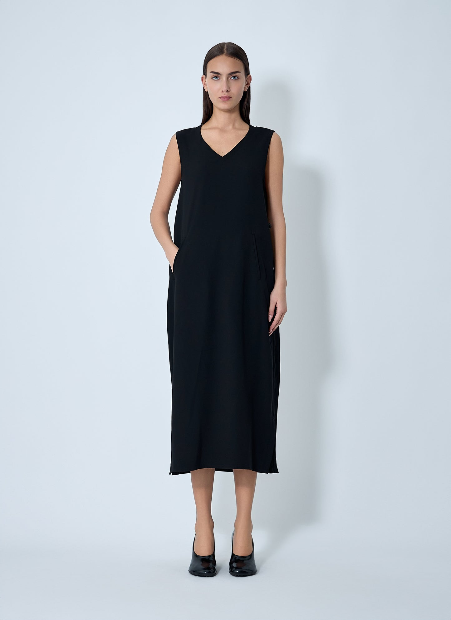 Yohji Yamamoto Women Double Knit Midi Dress YOHJI YAMAMOTO