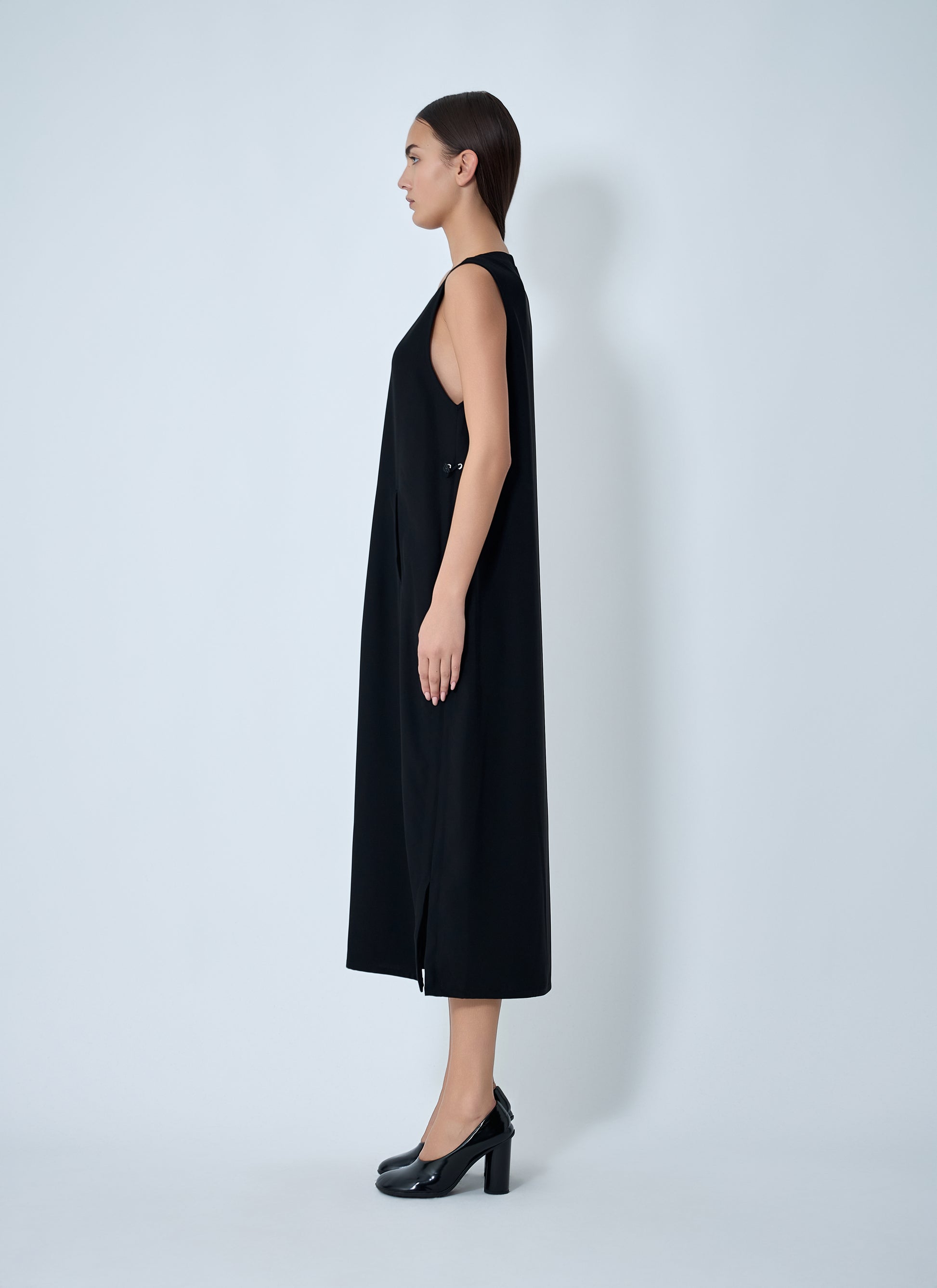 Yohji Yamamoto Women Double Knit Midi Dress YOHJI YAMAMOTO