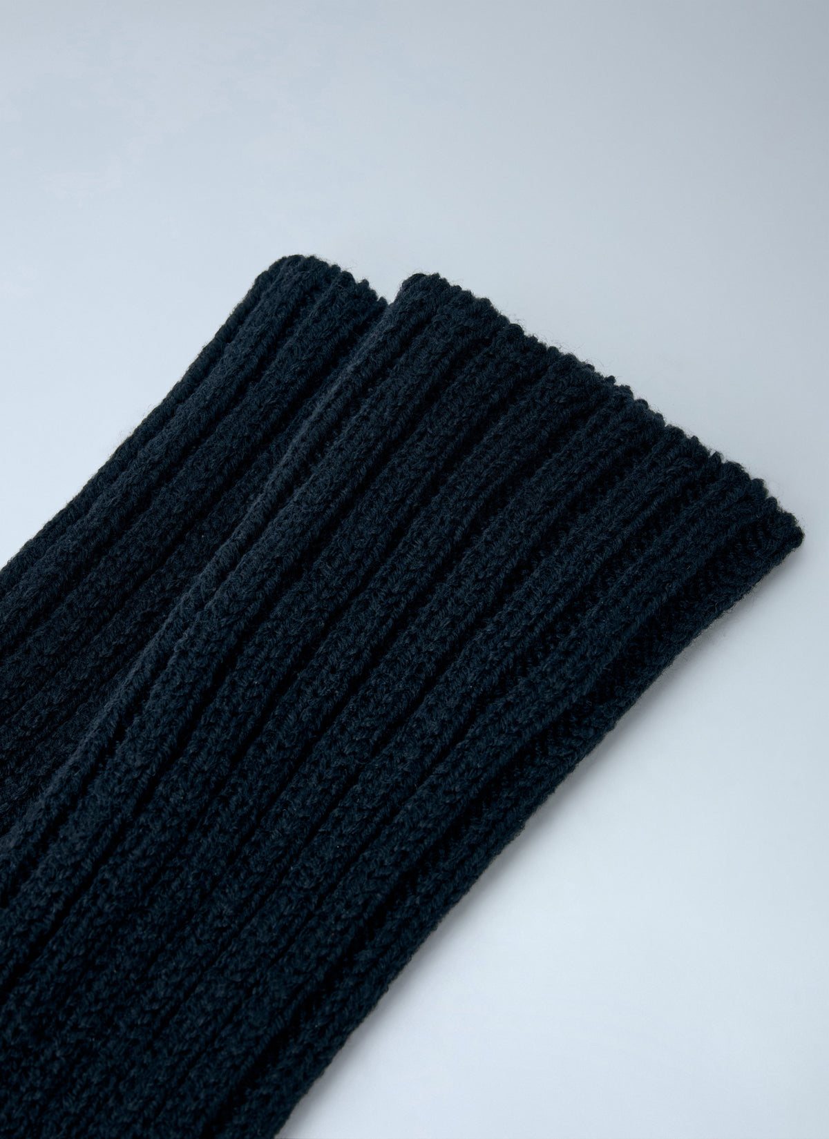 Yohji Yamamoto Women Long Ribbed Leather Gloves YOHJI YAMAMOTO