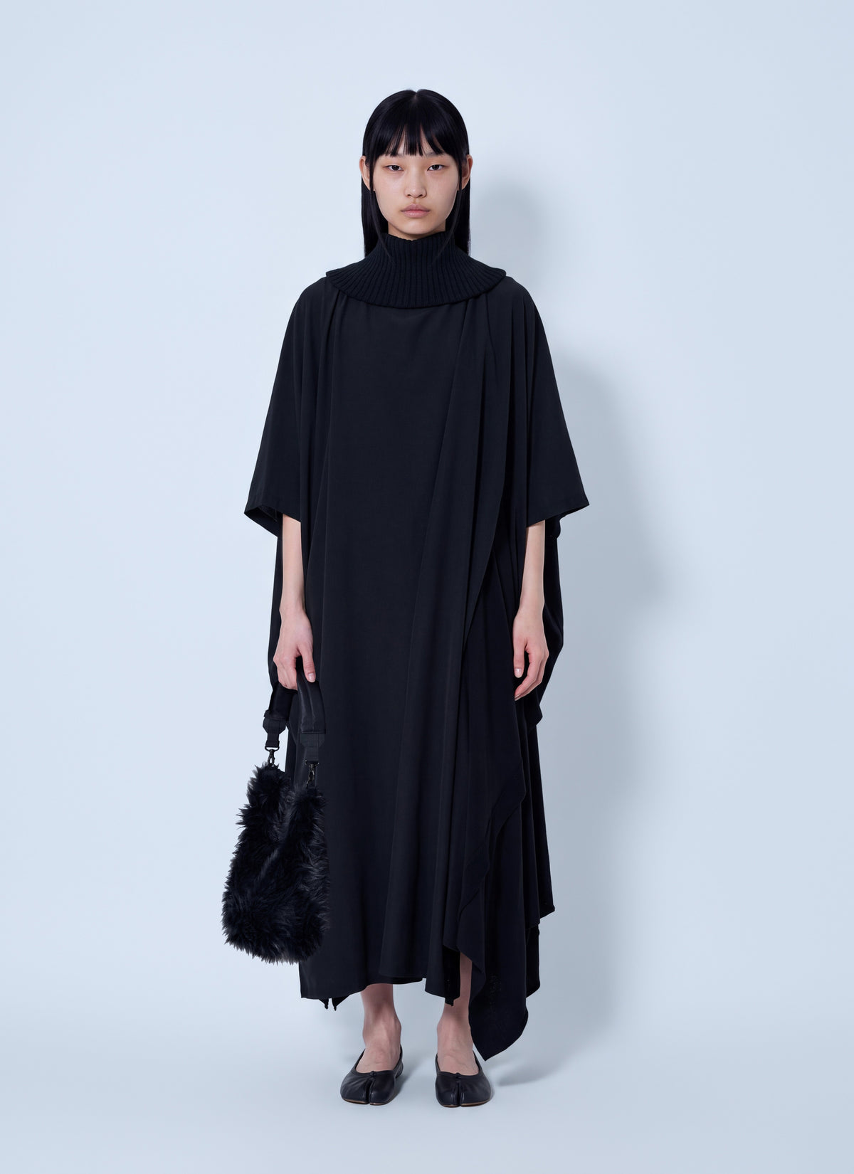 Yohji Yamamoto Women Knit Combi Kimono Coat YOHJI YAMAMOTO