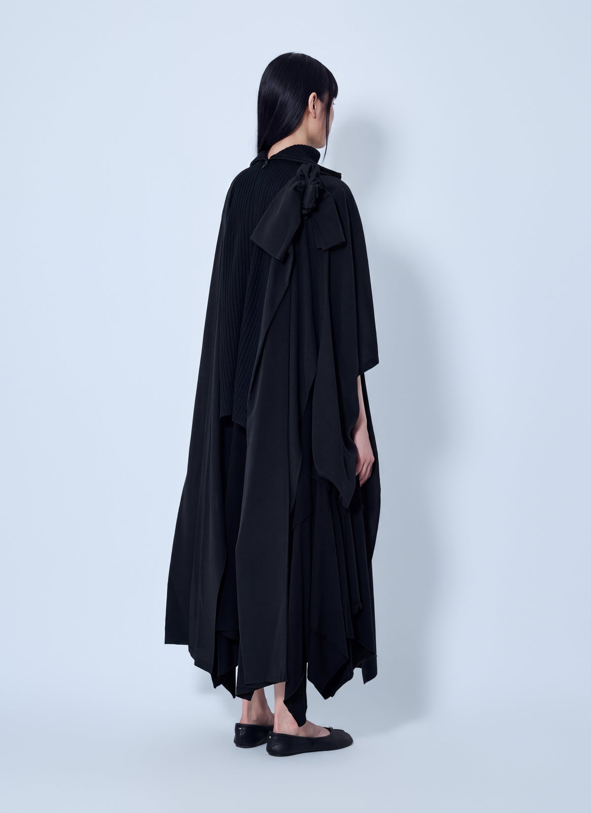 Yohji Yamamoto Women Knit Combi Kimono Coat YOHJI YAMAMOTO