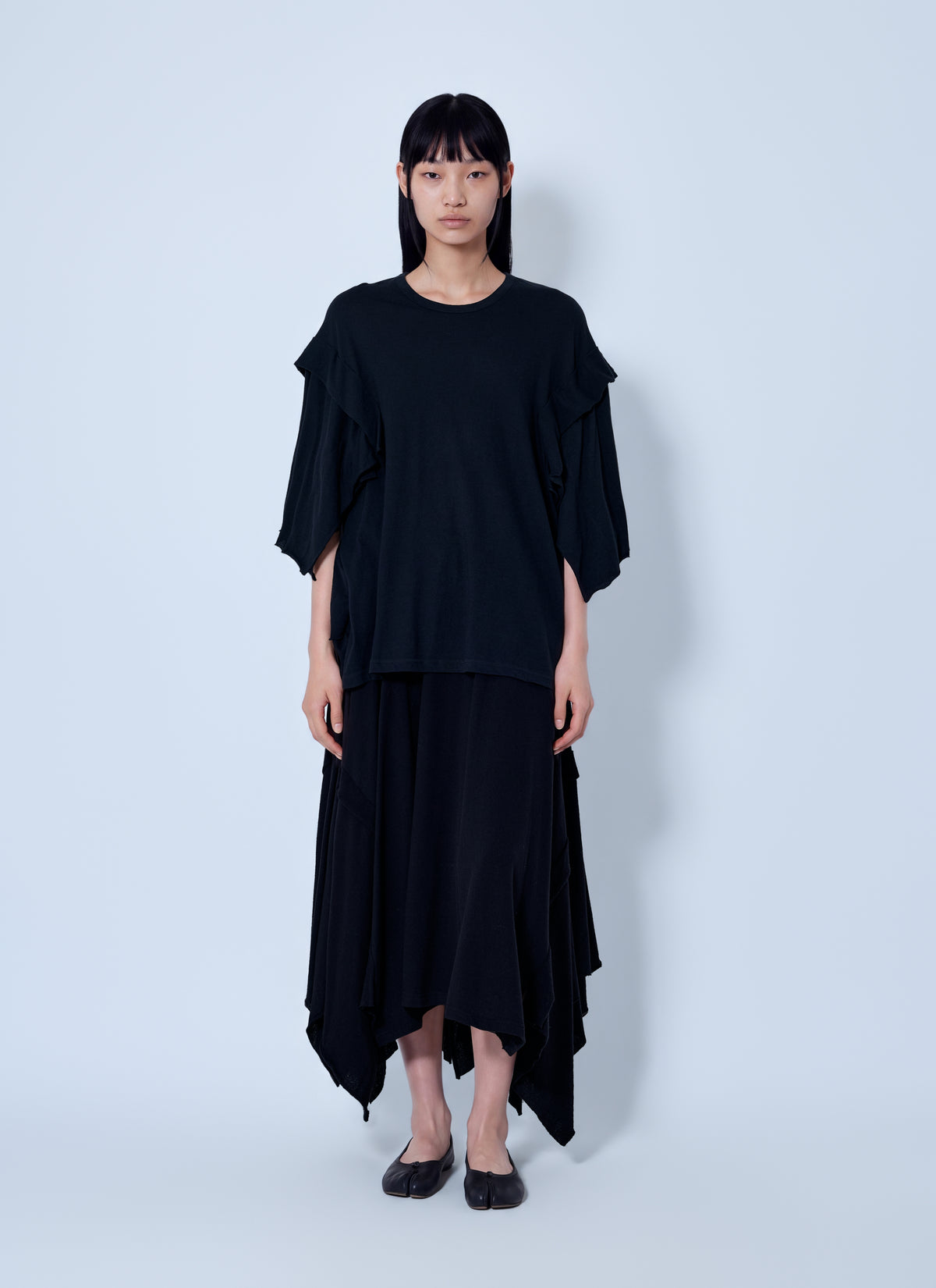 Yohji Yamamoto Women Draped Long Sleeve T-Shirt YOHJI YAMAMOTO