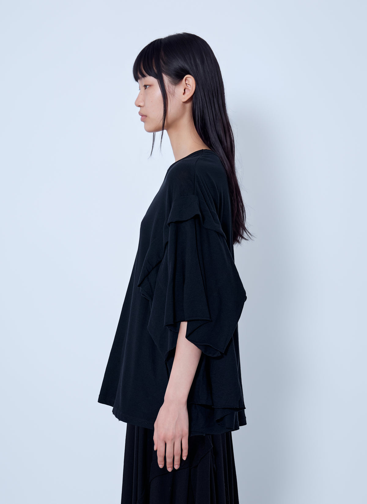 Yohji Yamamoto Women Draped Long Sleeve T-Shirt YOHJI YAMAMOTO