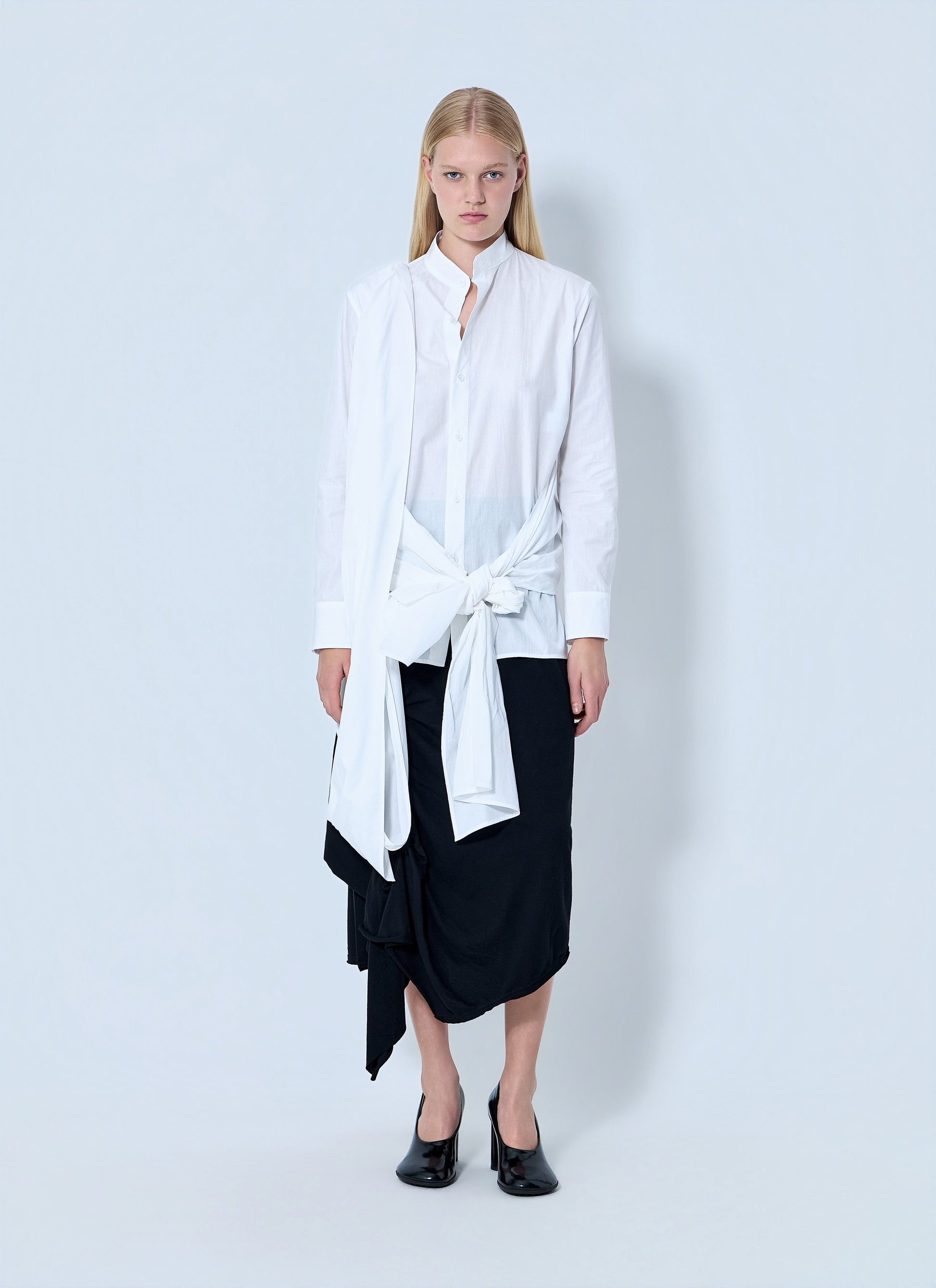 Yohji Yamamoto Women Draped Blouse YOHJI YAMAMOTO