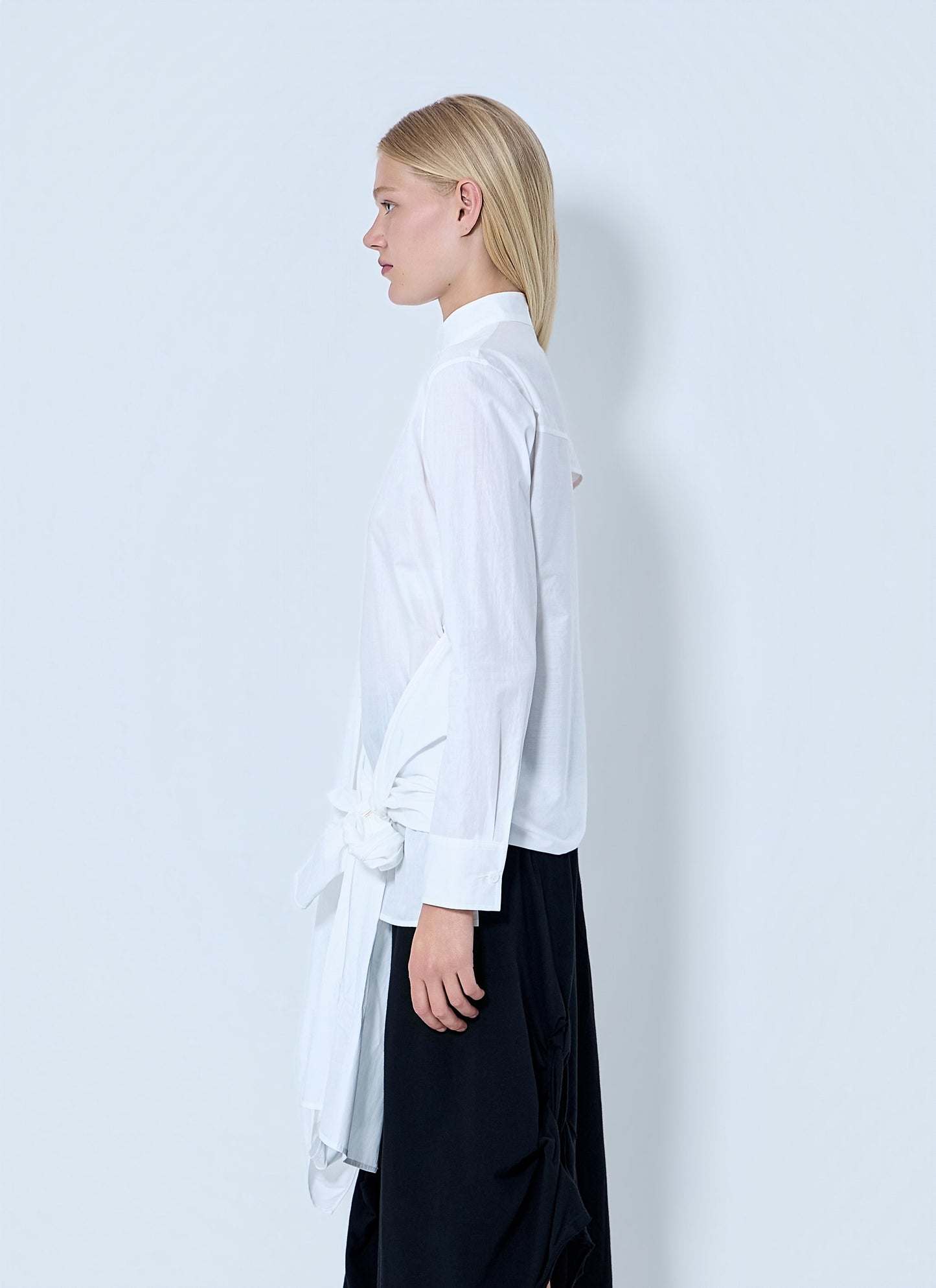 Yohji Yamamoto Women Draped Blouse YOHJI YAMAMOTO