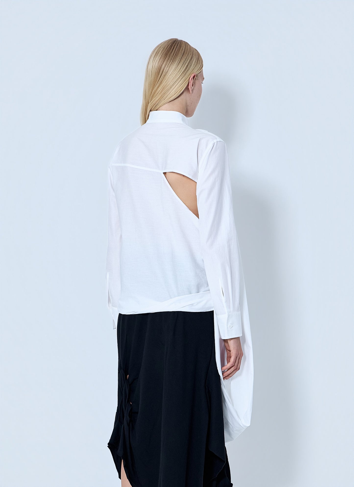 Yohji Yamamoto Women Draped Blouse YOHJI YAMAMOTO