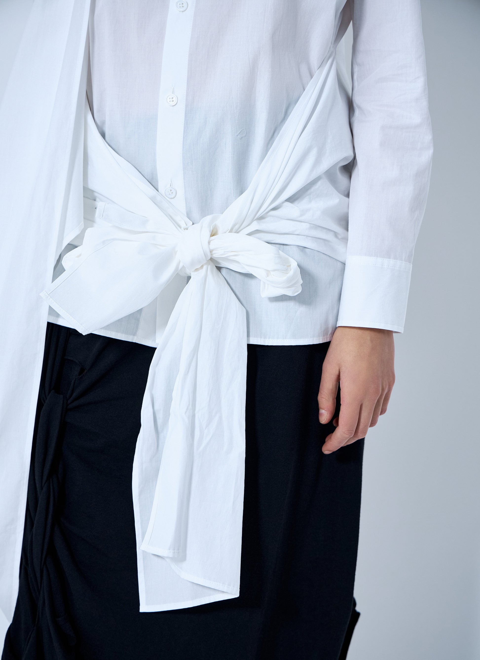 Yohji Yamamoto Women Draped Blouse YOHJI YAMAMOTO