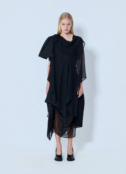 Yohji Yamamoto Women Asymmetric Layered Dress