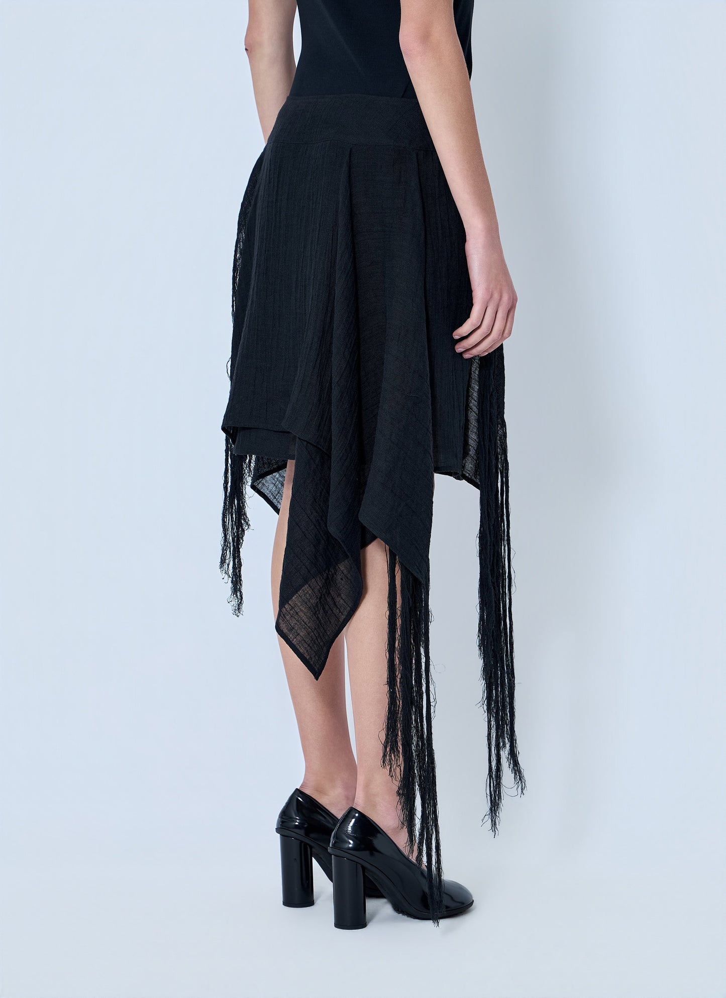 Yohji Yamamoto Women Asymmetric Fringe Skirt YOHJI YAMAMOTO