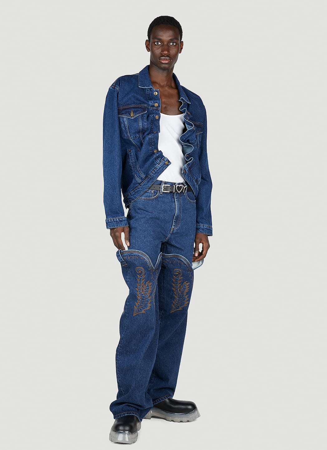 Y/Project Men Wire Denim Jacket Y PROJECT