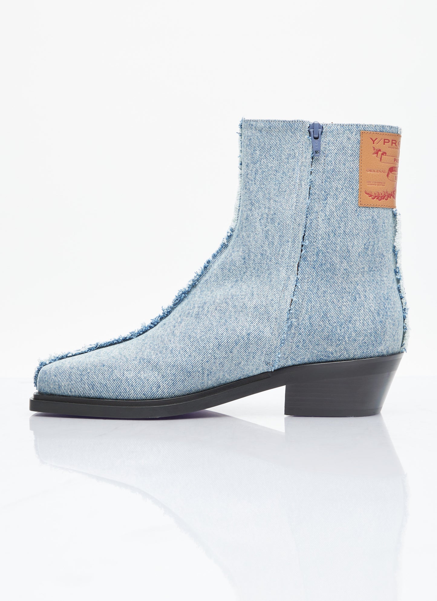 Y/Project Men Denim Ankle Boots Y PROJECT