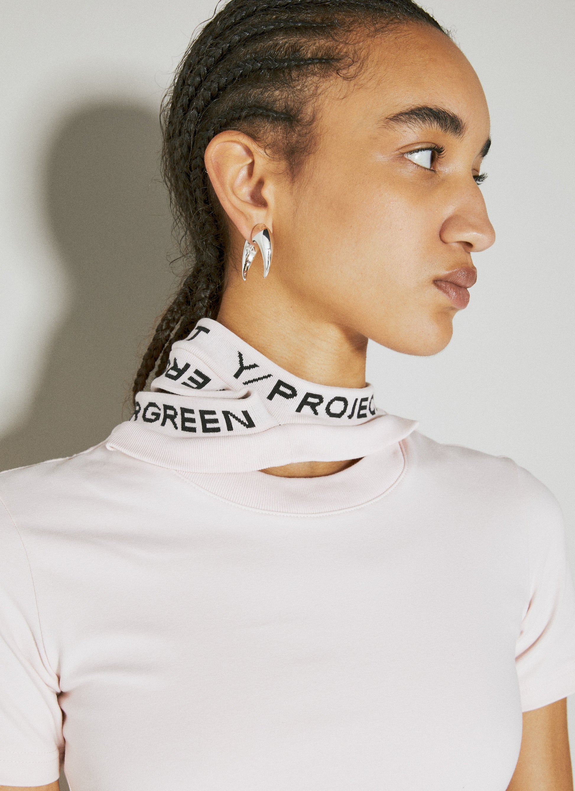 Y/Project Women Triple Collar Fitted T-Shirt Y PROJECT