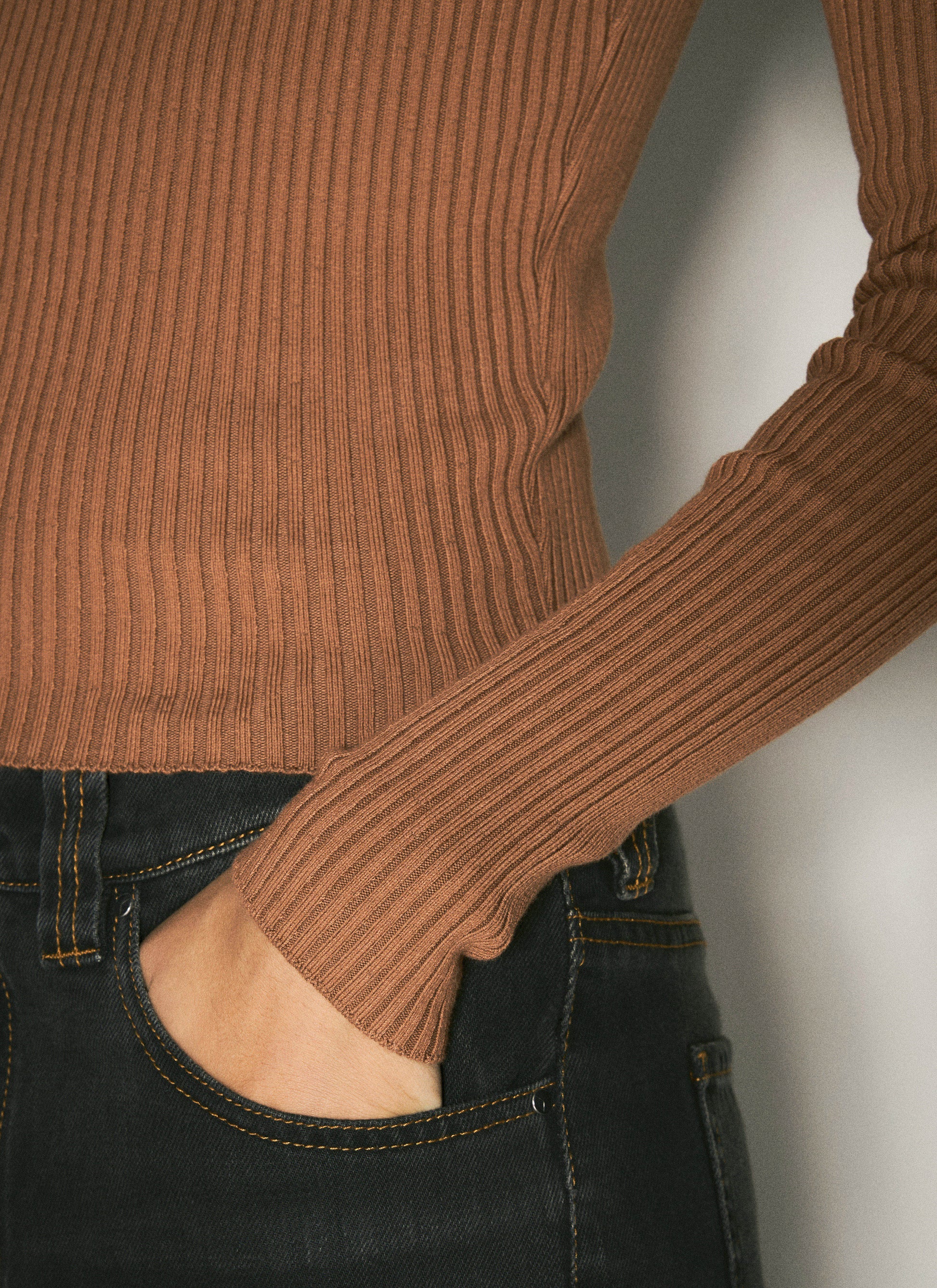 Y/Project Women Pinched Shoulder Rib Sweater Y PROJECT