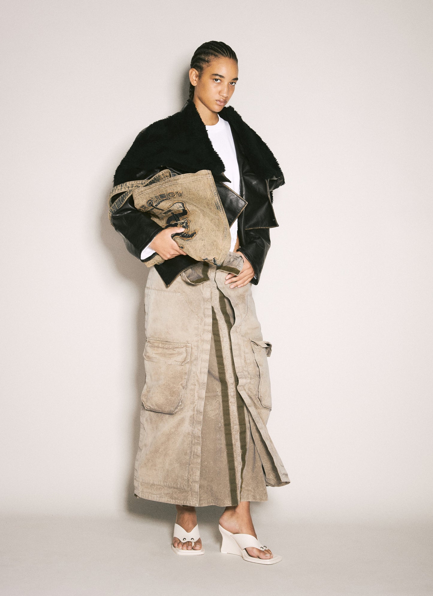Y/Project Women Cargo Maxi Skirt Y PROJECT