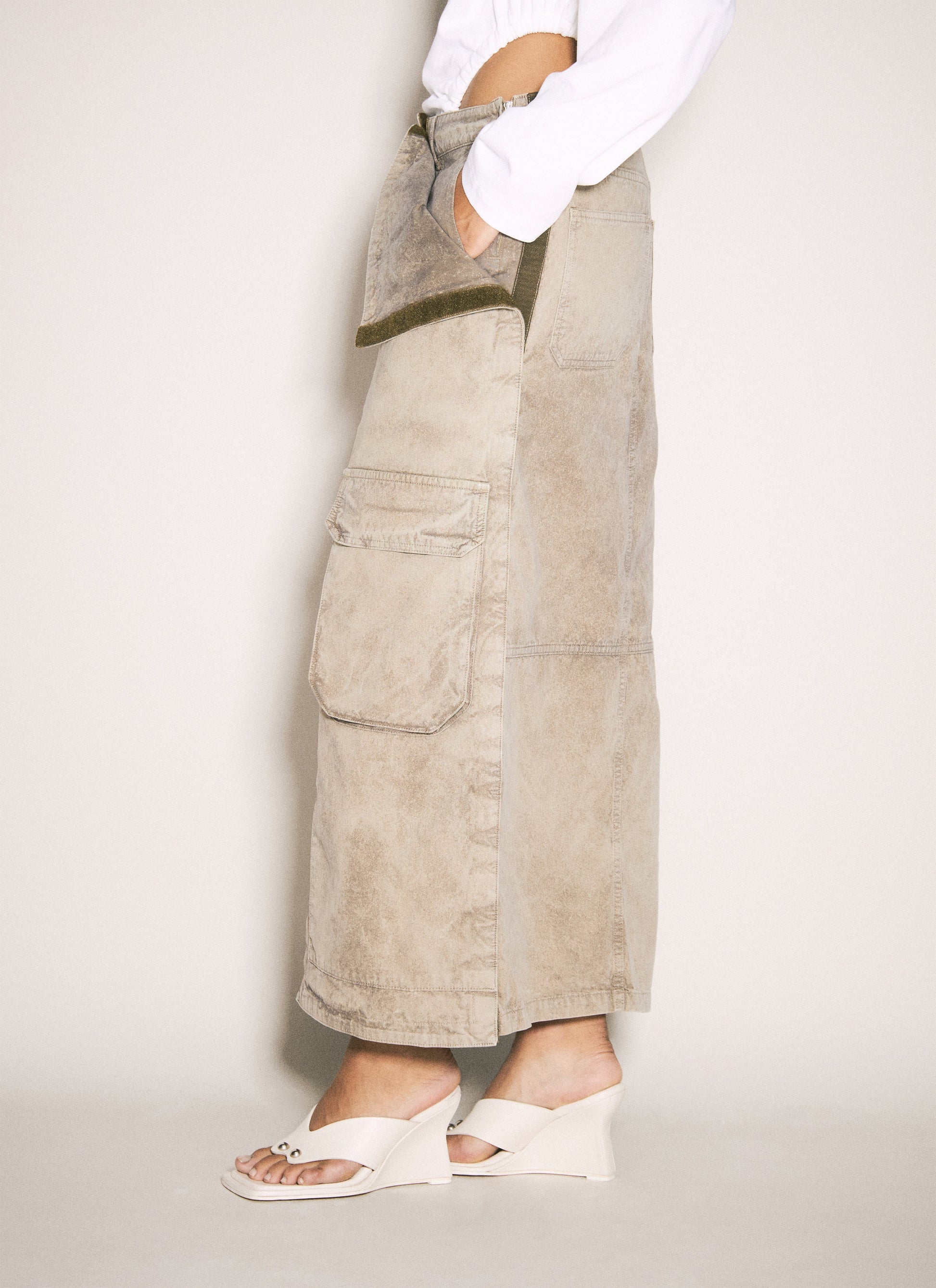 Y/Project Women Cargo Maxi Skirt Y PROJECT