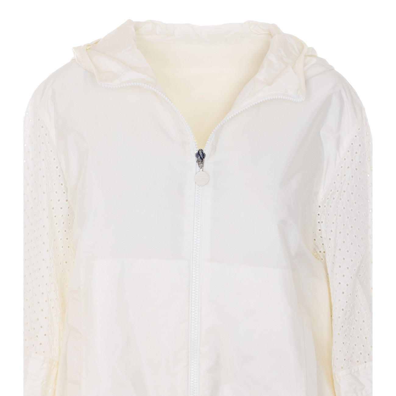 Moncler Women Zelkova Waterproof Jacket With Hood And Hem In San Gallo MONCLER