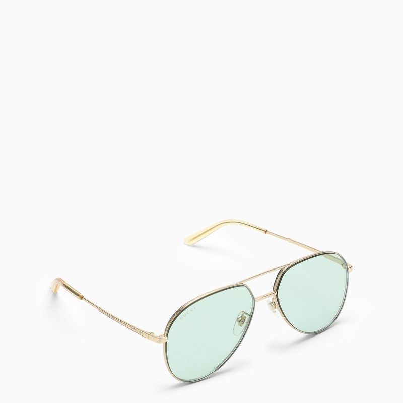Gucci Aviator Green Sunglasses Men
