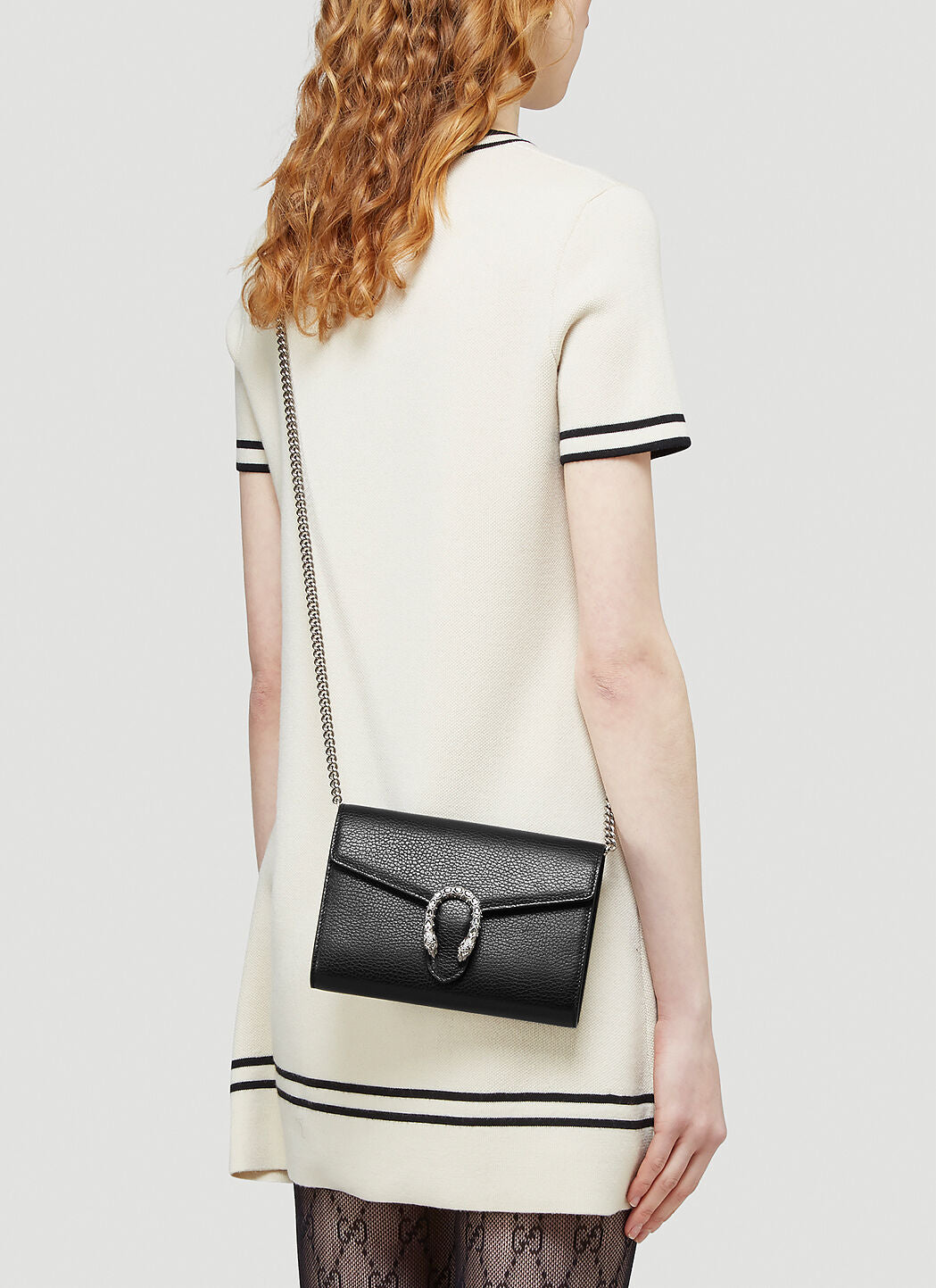 Gucci Women Dionysus Mini Chain Wallet Bag In Black