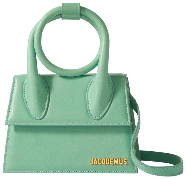 Jacquemus Women Le Chiquito Noeud Green Leather Shoulder Bag