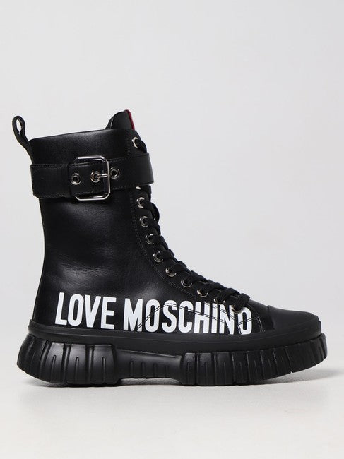 Love Moschino Women Black Flat Women Boots/Booties Boots/Booties