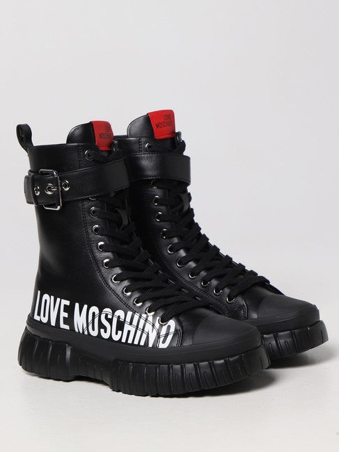 Love Moschino Women Black Flat Women Boots/Booties Boots/Booties