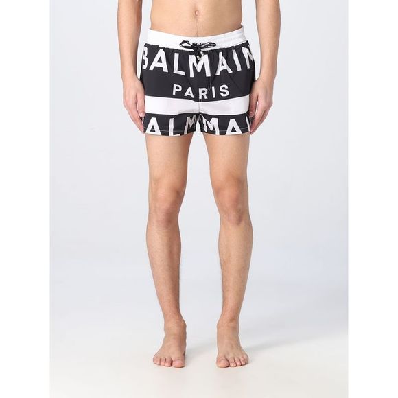 Balmain Men Balmain Logo Swim Shorts