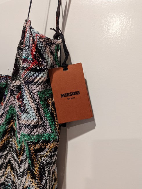 Missoni Women Multicolor Cotton With Iconic Embroidery Casual Maxi Dress